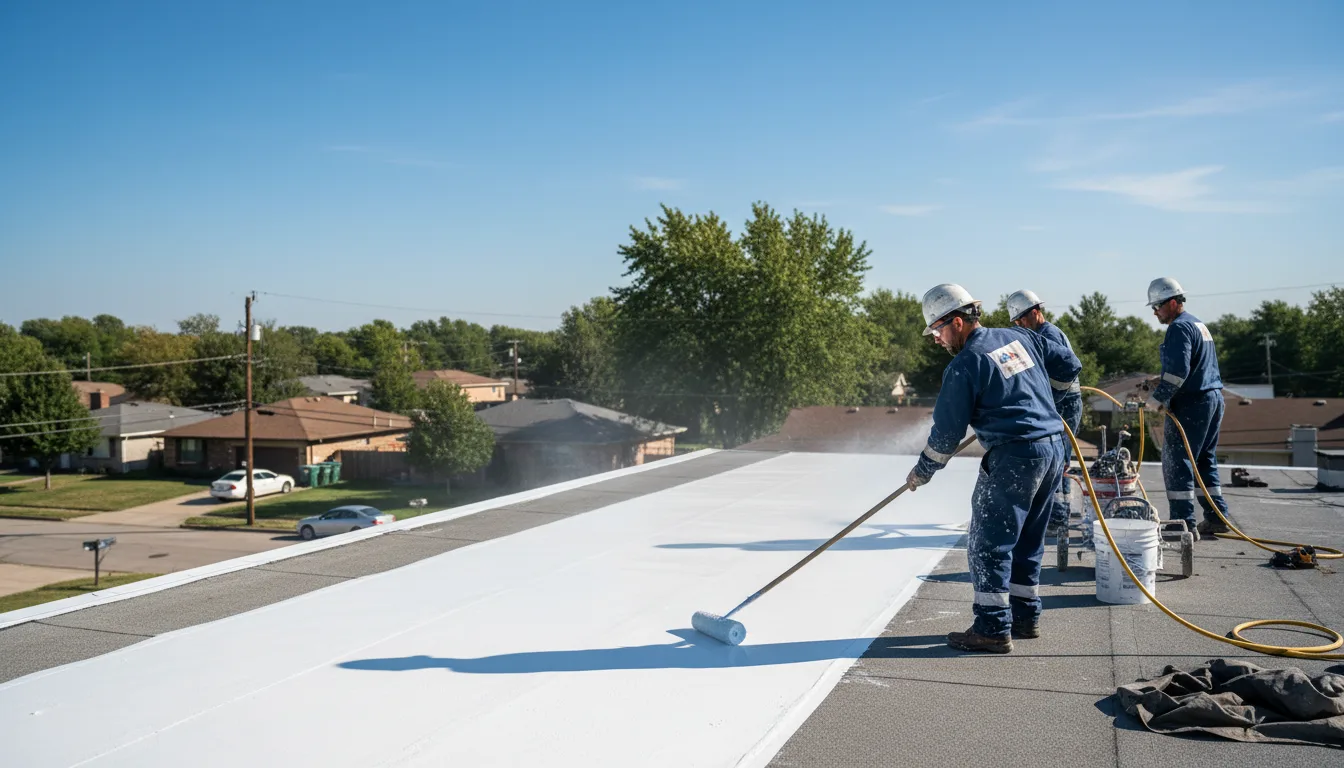 Commercial roof coating in Motley, MN near me